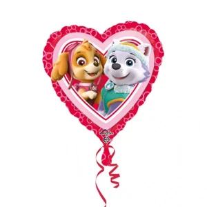 Folijski balon Paw Patrol srce, 43 cm