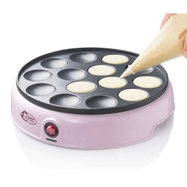Pekač za mini palačinke/Poffertjes 800W, roza | Bestron - Slika 2