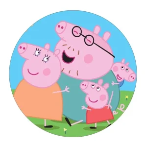 Jestiva pokrivka, okrugla, Peppa Pig