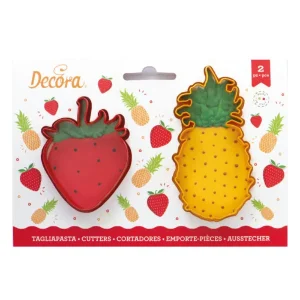 Plastični izrezivači za kekse, jagoda i ananas