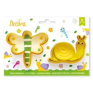 Plastični izrezivači za kekse, leptir i puž