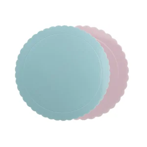 Kartonski podmetač za torte plavo/roza 35 cm