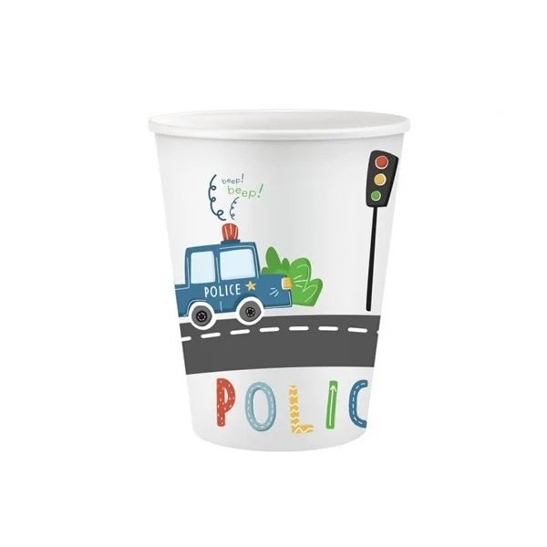 Party čaša policija, 200 ml