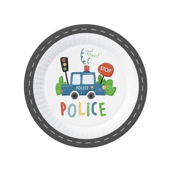 Party tanjuri policija, 23 cm