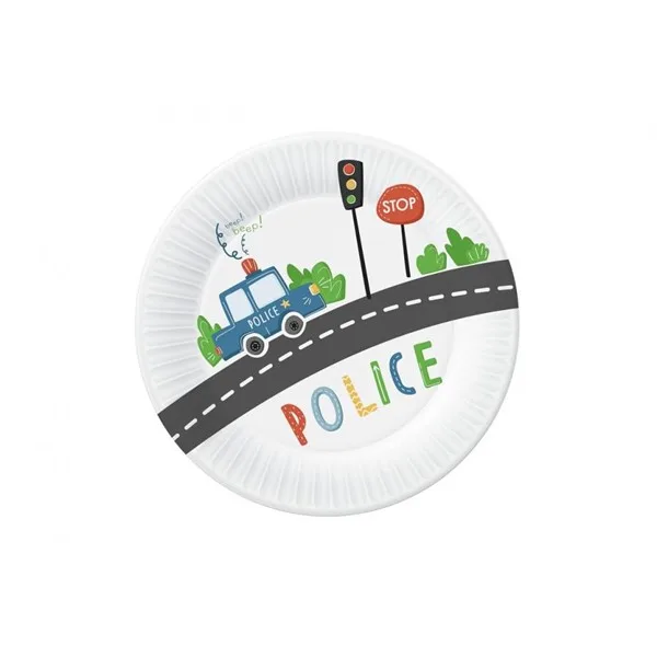 Party tanjuri policija, 18 cm