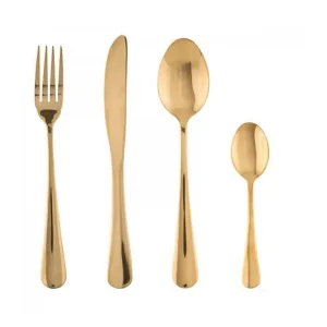 set pribora za jelo zlatni