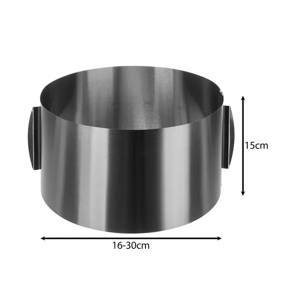 Rastezljivi obruč za torte Ø 16-30x15 cm - Slika 3
