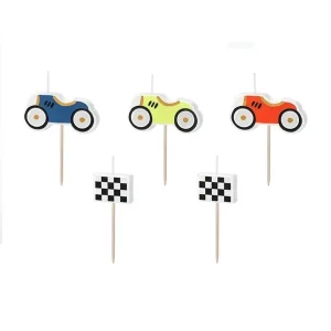 Rođendanske svjećice Racing Cars, 5 kom