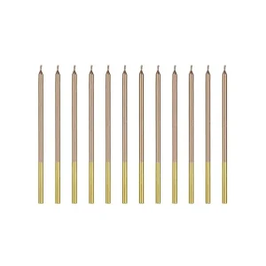 Rođendanske svjećice rose gold/zlatne 14 cm