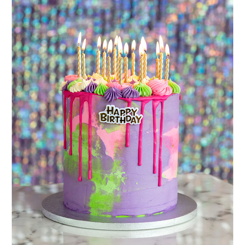 Rođendanske svjećice, Happy birthday, zlatne - Slika 2