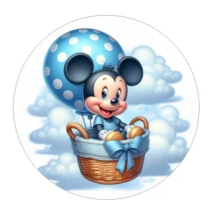 Jestiva pokrivka, okrugla, Mickey Baby