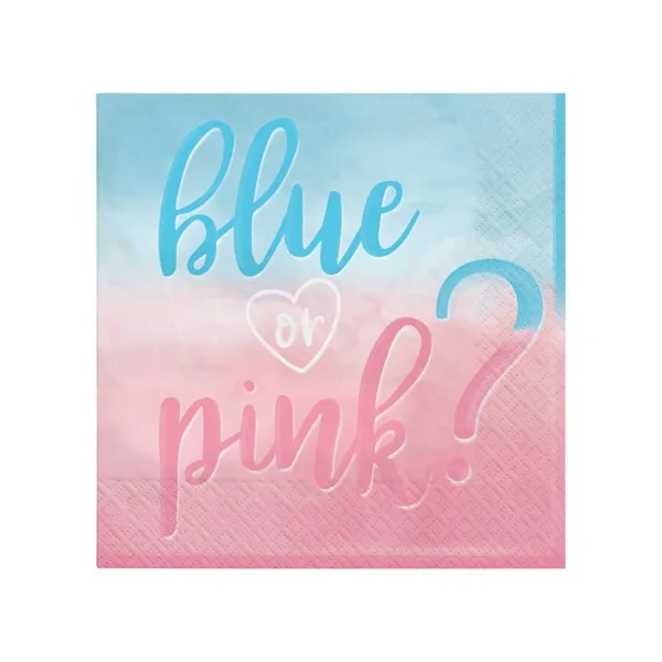 Party salvete Blue ♡ Pink, 33*33 cm