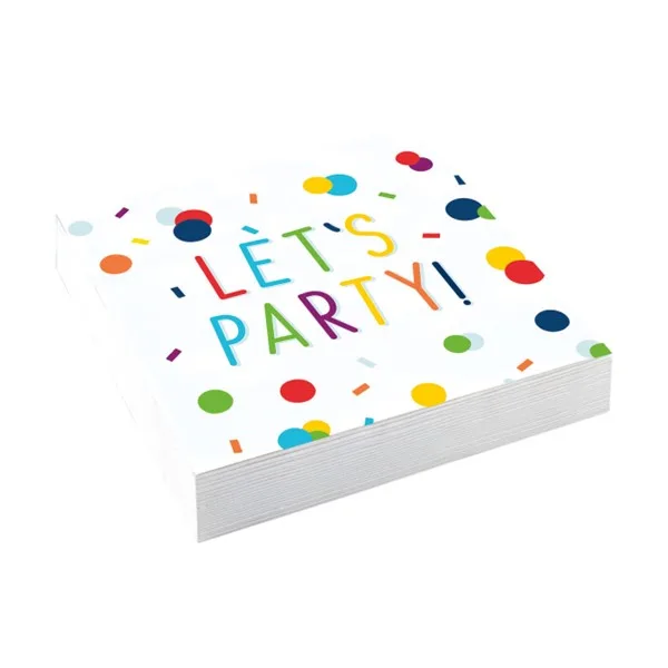 Party salvete, Let's party, 25*25 cm
