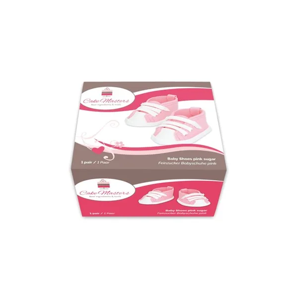 Šećerna figura Baby cipelice, roza - Slika 2