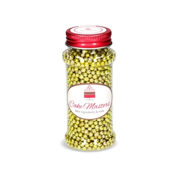 Šećerne perlice, zlatne, 100 g