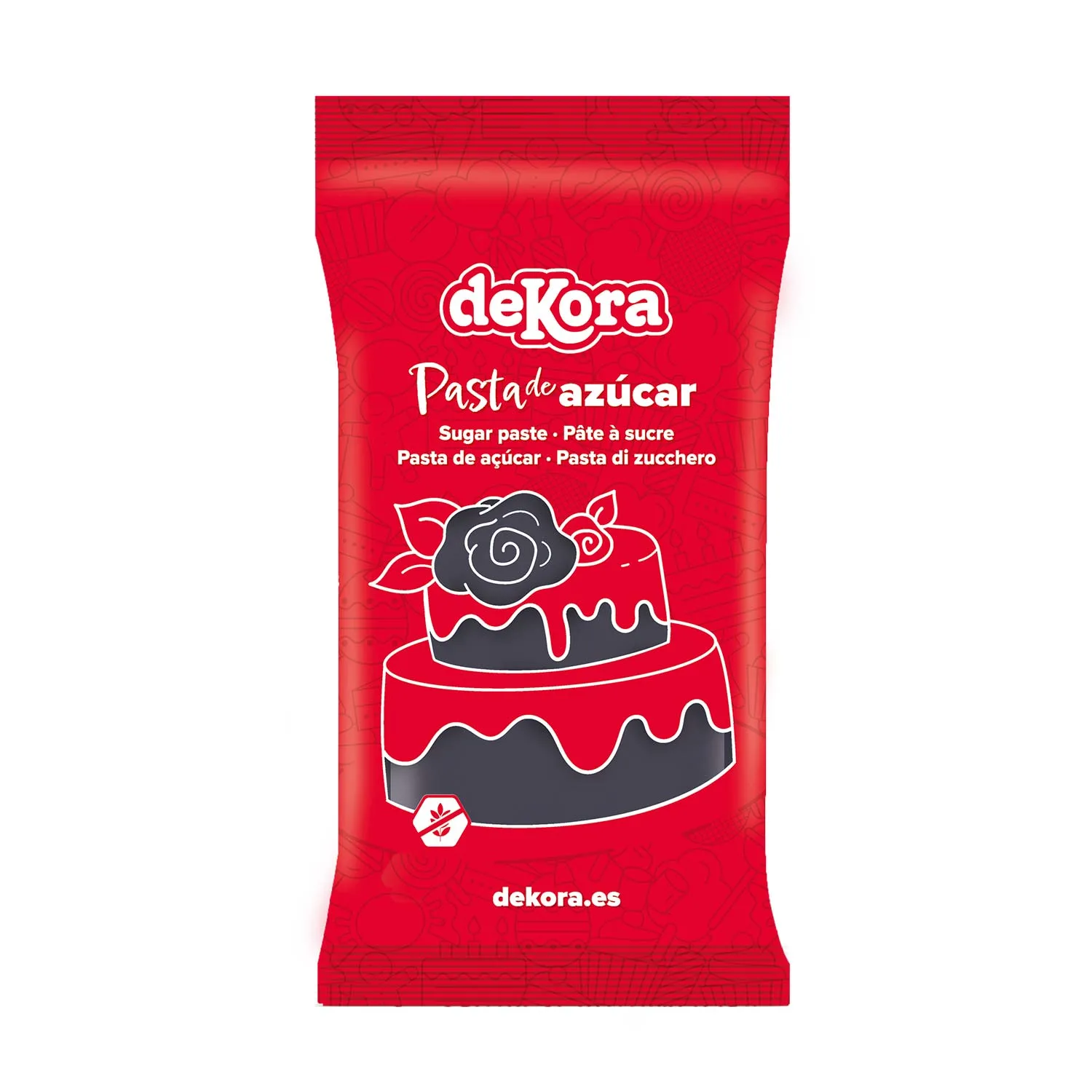 Ticino fondant šećerna masa CRNA, 150 g
