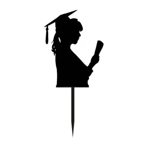 Topper diploma, ženska silueta