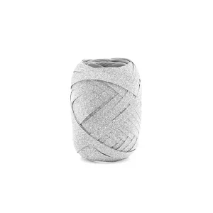 Vrpca za poklone, glitter srebrna, 10 m