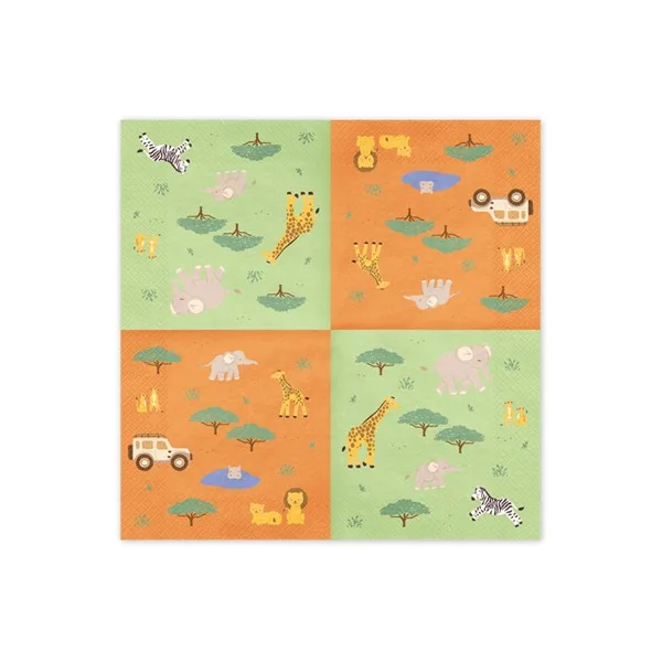 Party salvete Safari, 33*33 cm - Slika 2