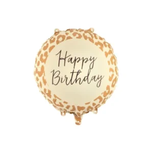 Folijski balon Happy Birthday, 35 cm
