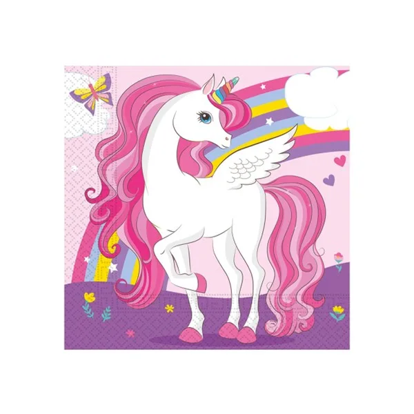 Party salvete Jednorog, 33*33 cm