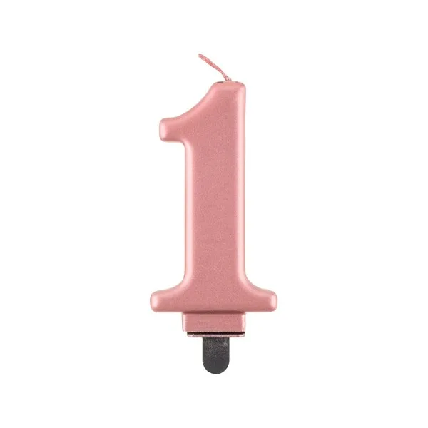 Rođendanske svjećice brojevi, rose gold - Slika 3