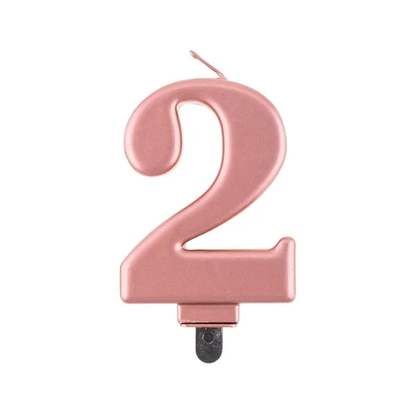 Rođendanske svjećice brojevi, rose gold - Slika 4