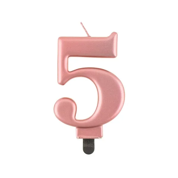 Rođendanske svjećice brojevi, rose gold - Slika 7