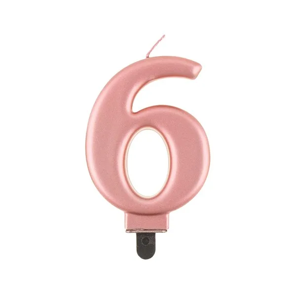 Rođendanske svjećice brojevi, rose gold - Slika 8