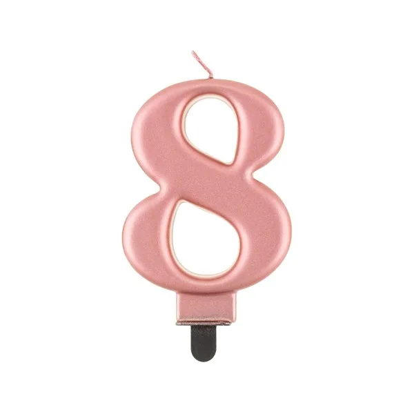 Rođendanske svjećice brojevi, rose gold - Slika 10