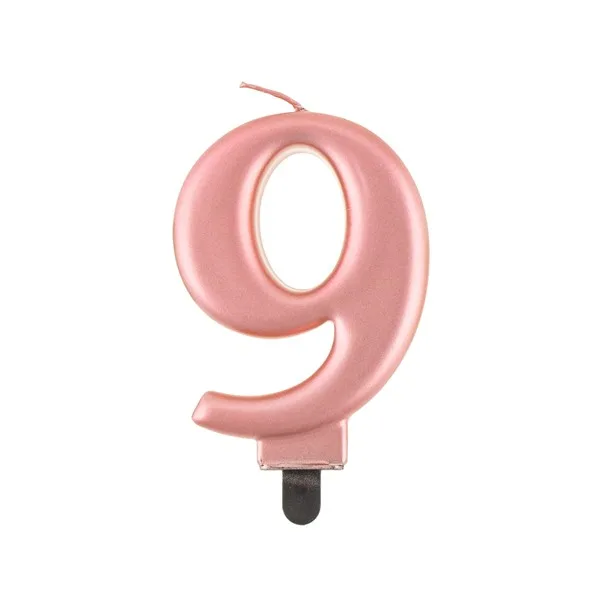 Rođendanske svjećice brojevi, rose gold - Slika 11