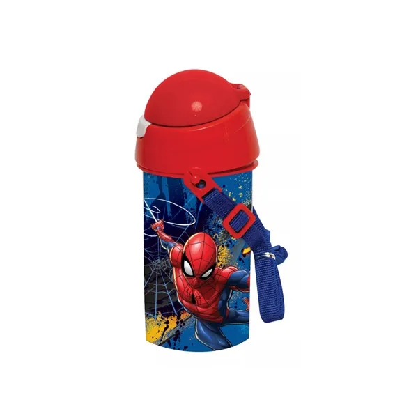 Bočica za vodu, plastična, Spiderman, 500 ml