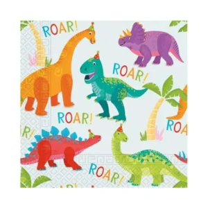 Dinosaur party salvete 33 × 33 cm – 20 kom