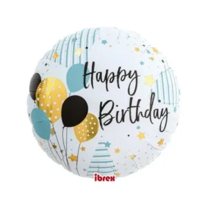 Happy Birthday folijski balon 35 cm