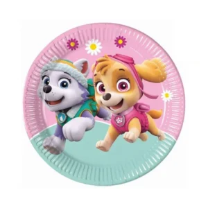 Paw Patrol party tanjuri Skye & Everest 23 cm – 8 kom