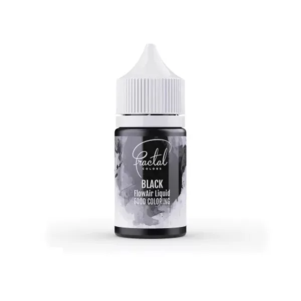 Prehrambena boja na vodenoj bazi crna 30 g Fractal FlowAir