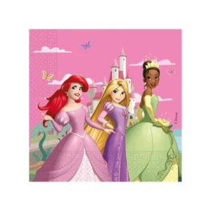 Princess party salvete 33 × 33 cm – 20 kom