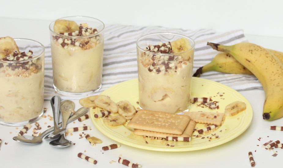 Image for: Banana desert u čaši