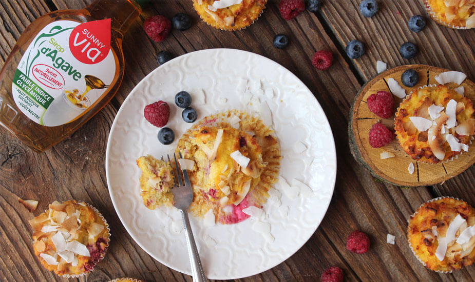 kokos muffini banana maline bez secera 4