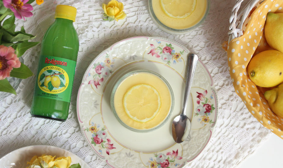 panna cotta recept s limunom