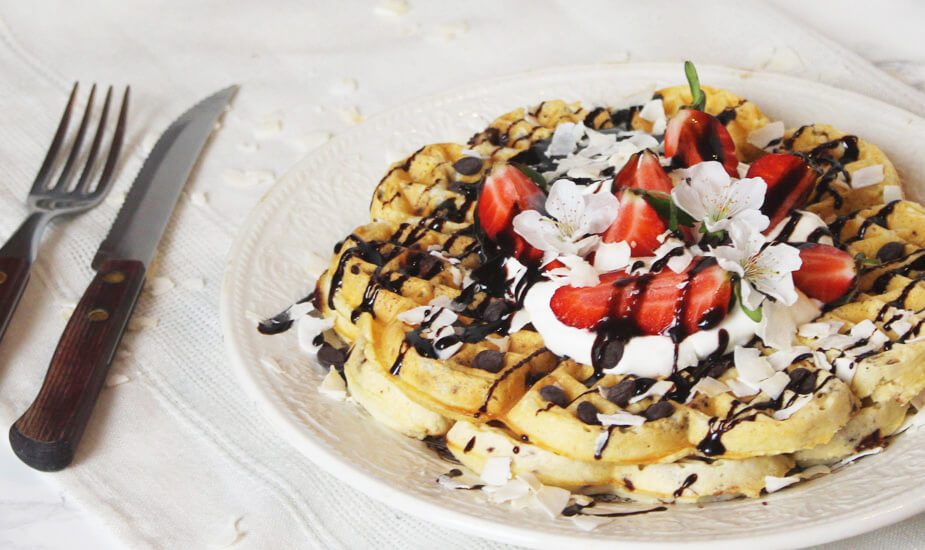 Image for: Waffli s kokosom i komadićima čokolade